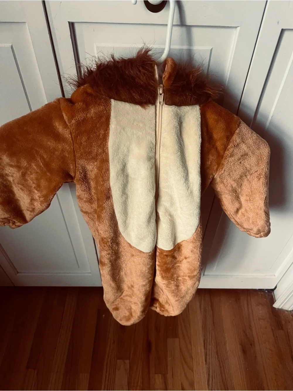 Plush Lion Costume Onesie - Brown